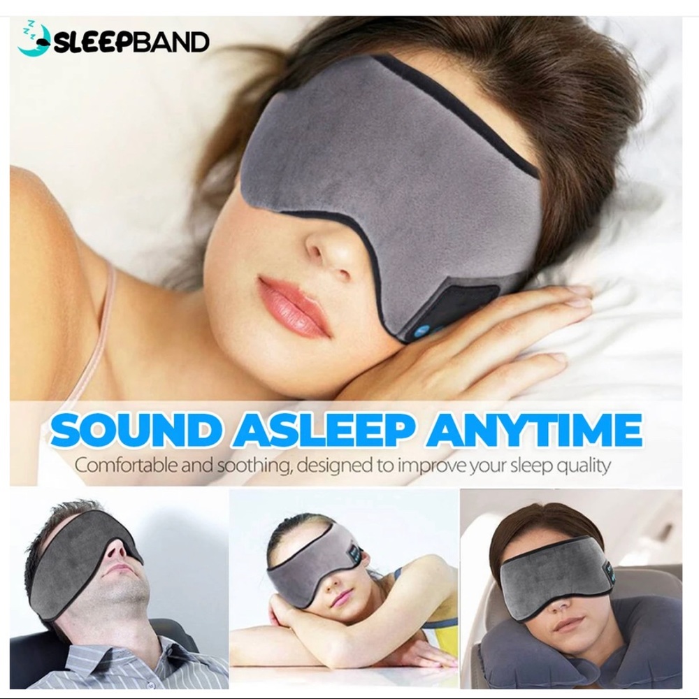 SleepBand Pro NEW Bluetooth Headphones & Eye Wrap
